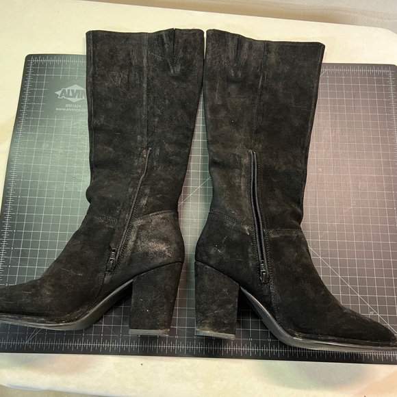 VGUC Dibatrue black suede Park Bench boots sz 9 - Picture 2 of 6